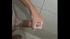 wash big dick in bathoom Thumb