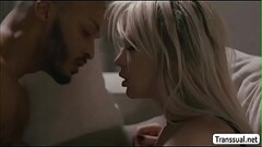 TS Aubrey fucks Black Neighbors bigcock Thumb