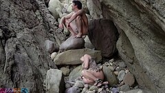 Cave woman comes for sex and gets all of her holes filled Thumb