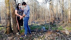 Sex on nature with corona mask Thumb