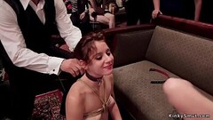 Redhead slave anal fucking at party Thumb