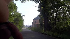 4 girls only: Azginim1 - Nude walk and masturbation in public @Belgium, Tessenderlo, Engsbergen, Hei Thumb
