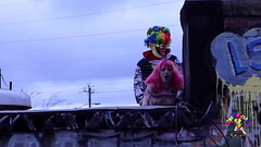 Fucking this gothic chick on the roof Thumb
