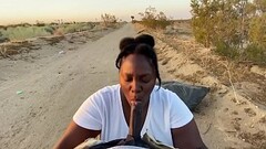 Pulled over to FUCK !!! with Cumshot Thumb