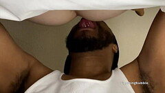 Being Rimmed &amp_ Tongued From Below Thumb