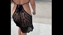Showing off naked under my transparent outfits Thumb
