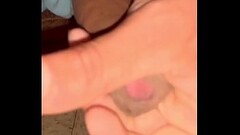 Slow motion jerking off Thumb