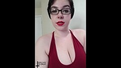Mean Girl in Red Clothes Femdom Sexting Compilation Thumb