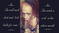 She Will Suck Balls And Cock For Cum   {  She is a scummy  slimy thing ! } &lt_^&gt_ Starring Erotic Thumb