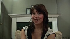 Innocent amateur babe plays with a big sex toy Thumb