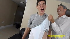Wedgies Make Twink Horny - Aiden Valentine - Richard Lennox - Manpuppy Thumb