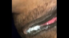Clitlick2 creaming ebony, wet pussy dropping with cum Thumb