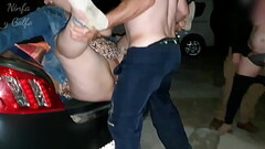 Dogging - We fuck my wife in front of the public and I fill her with cum - Part 4/4 Thumb