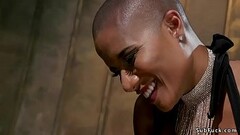 Busty ebony femdom anal fucks man Thumb