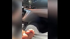 Dominican Milf first footjob to Puerto Rican dick in car PART 2 Thumb