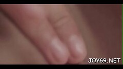Beautiful brunette gal Mila K. is rubs her clit Thumb
