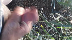me jerking off outside Thumb