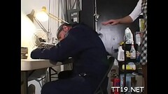 Pipe riding together with blowjob by mischievous bimbo Treeper Thumb