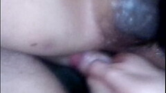 Teasing my husband'_s tight anal hole with my big dick. Thumb