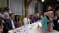 Busty slave anal toyed in public party Thumb