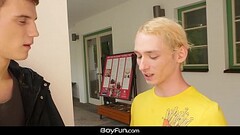 BoyFun - Hung Boy Kaleb Cross Pounds The Tight Ass Of American Twink Justin Stone Thumb