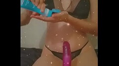 My new toy, a gift ... kik kristynbn or private for paid content with my new friend. Mi nuevo juguet Thumb