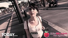 CUTE German coed Lou Nesbit FUCKED in public by a greasy dude! (ENGLISH) Dates66.com (FULL SCENE) Thumb