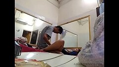 A guy set a hidden camera and fucked his s. GF Thumb