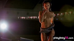 Petite ukrainian teen swimmer presents her perfect body Thumb