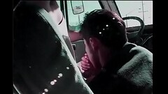 Young Mexican stern-wheeler Emilio Sands gave blond Paul Morgan road head while he was driving his c Thumb
