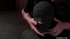 Slut in back arch bondage hard whipped Thumb