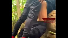 Raw fuck in the park and dripping creampie cum inside Thumb