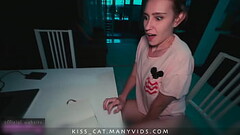 Step Brother Tied Virgin for Watching Porn to Solve her Problem Thumb