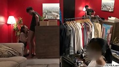 Risky public sex in Japanese clothing shop Tsubasa Hachino Thumb