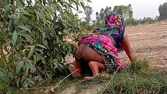गेहूं का भूसा भरने गयी खेत और चुदवाने लगी Thumb