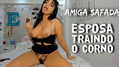 Hot Roleplay - Wife and Cuckold - wife&acute_s friend Humiliating CUCKOLD - Amiga da Esposa Contando Thumb