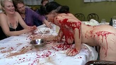 Slave gets fucked in public soup course Thumb