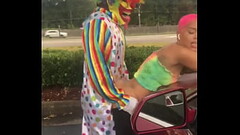 Gibby The Clown fucks Jasamine Banks outside in broad daylight Thumb