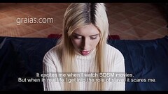 Young blonde slave gets ready to serve her Master Thumb