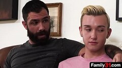 His stepdad understands the stepson attraction to older guys, so he invites him to join in on a nast Thumb