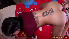 Gorgeous Thai Shemale Tata Mouth And Ass Fucked Thumb