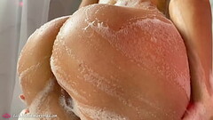 Lilu Moon Masturbates Wet Pussy with Big Vibrator &amp_ Intensive Orgasm in the Bathroom Thumb