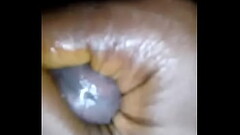 Horny guy Masturbated for her Thumb