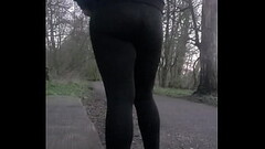 The best public anal with big fat dildo and a juich fat ass in park Thumb