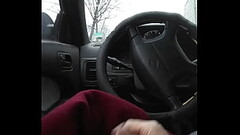 Jacking off and cumming in car but nothing appears Thumb