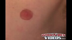 Rough stud during an interview and masturbates solo Thumb