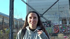 GERMAN SCOUT - ERZIEHERIN AUS BERLIN DREHT ERSTEN PORNO BEI ECHTEN STRASSEN CASTING Thumb