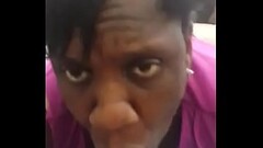 Nasty slut bout go home and  tell her husband she a nasty slut and can'_t help it... Sucking dic Thumb
