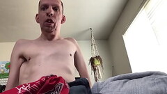 Disabled man shows off his big cock Thumb