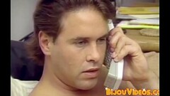 Hunks are stroking their cocks together in vintage video Thumb